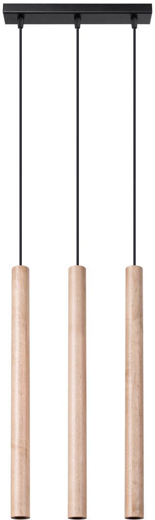 Darmowa Dostawa - Lampa wisząca 3x8 W czarna Sollux Lighting Pastelo SL1267