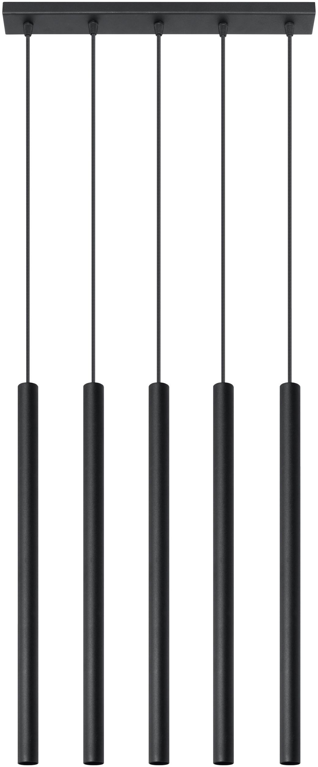 Darmowa Dostawa - Lampa wisząca 5x40 W czarny Sollux Lighting Pastelo SL0472