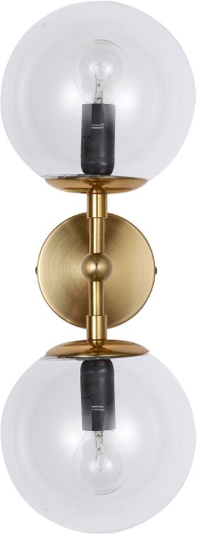 Darmowa Dostawa - Kinkiet 2x40 W przezroczysty-złoty Light Prestige Dorado LP0022WTransp