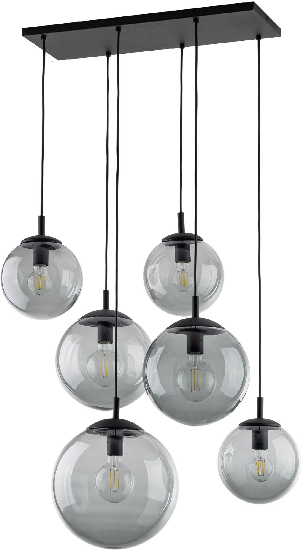 Darmowa Dostawa - Lampa wisząca 6x15 W grafitowa TK Lighting Esme 5384