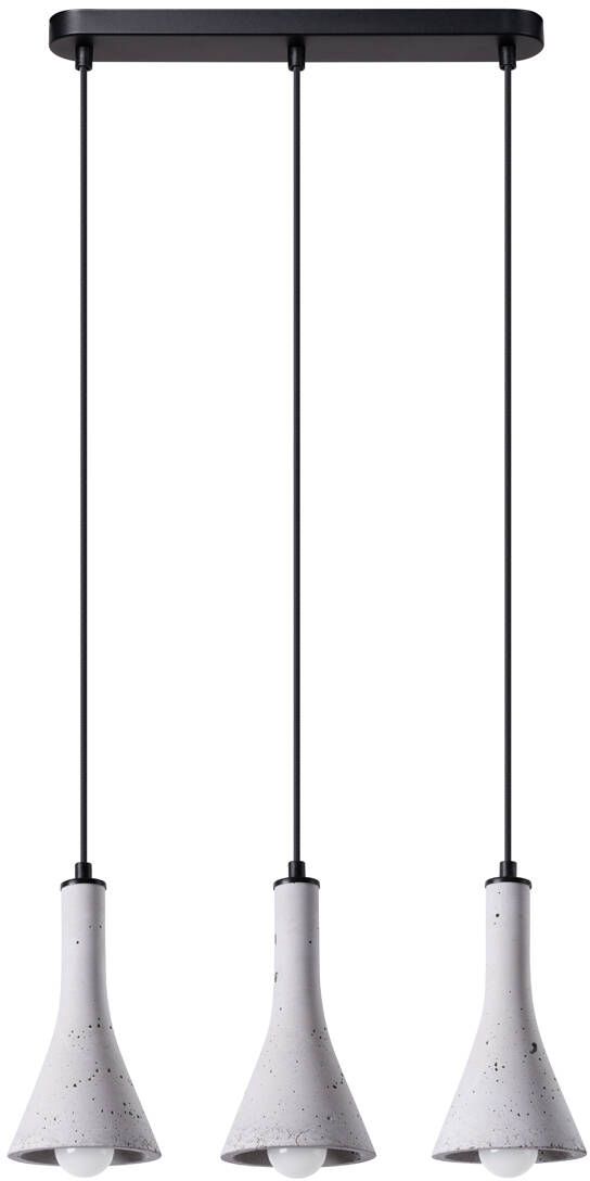 Darmowa Dostawa - Lampa wisząca 3x12 W czarna Sollux Lighting Rea SL1225