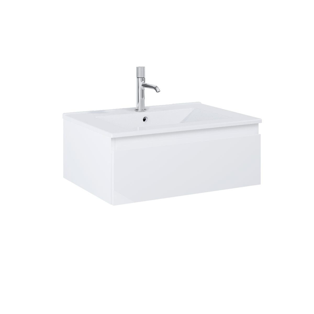 Darmowa Dostawa - Umywalka z szafką 60 cm białą Oltens Vernal 68020000