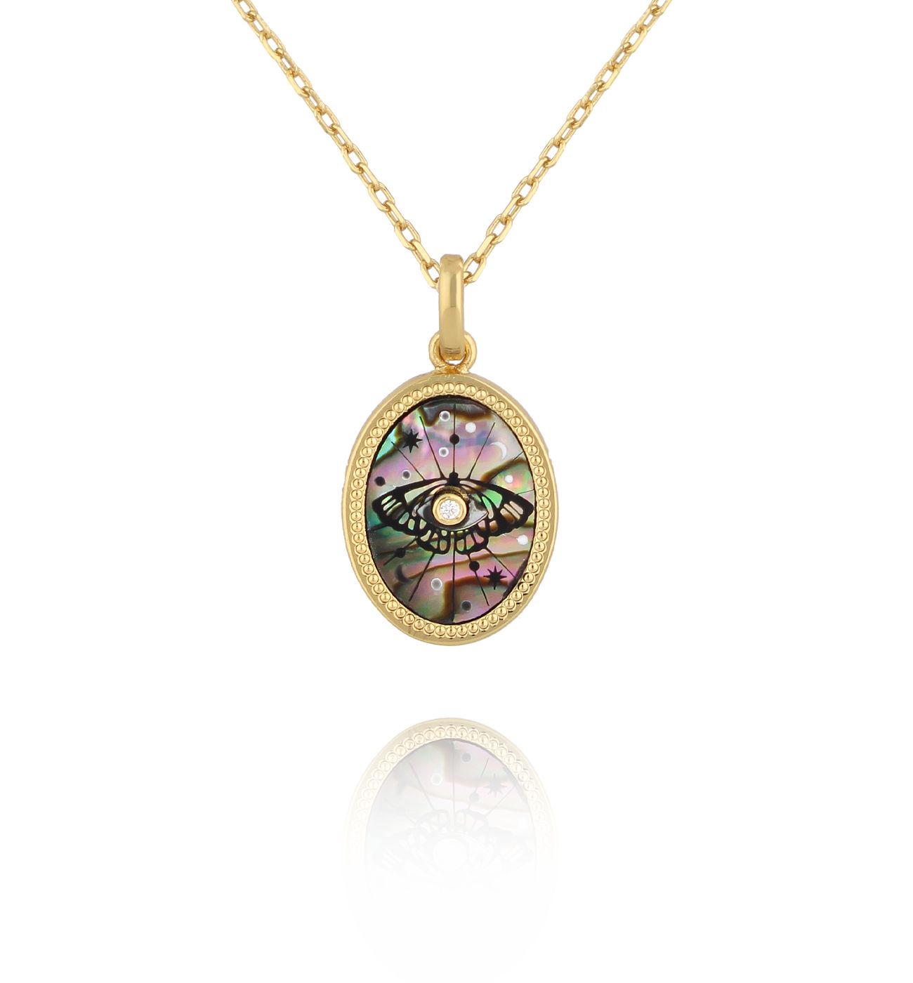 Naszyjnik z muszlami abalone Aqua Harmony NFA0055 - By Dziubeka