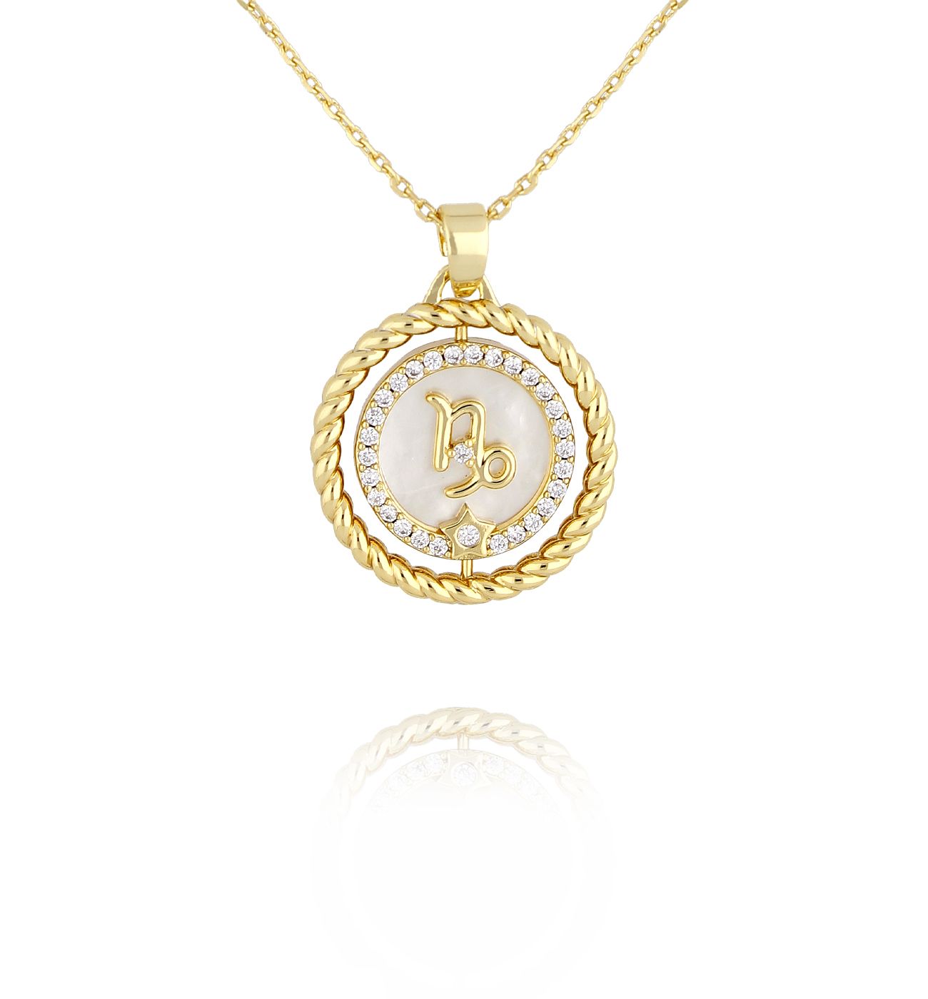 Naszyjnik znak zodiaku Koziorożec NLU0041 - By Dziubeka