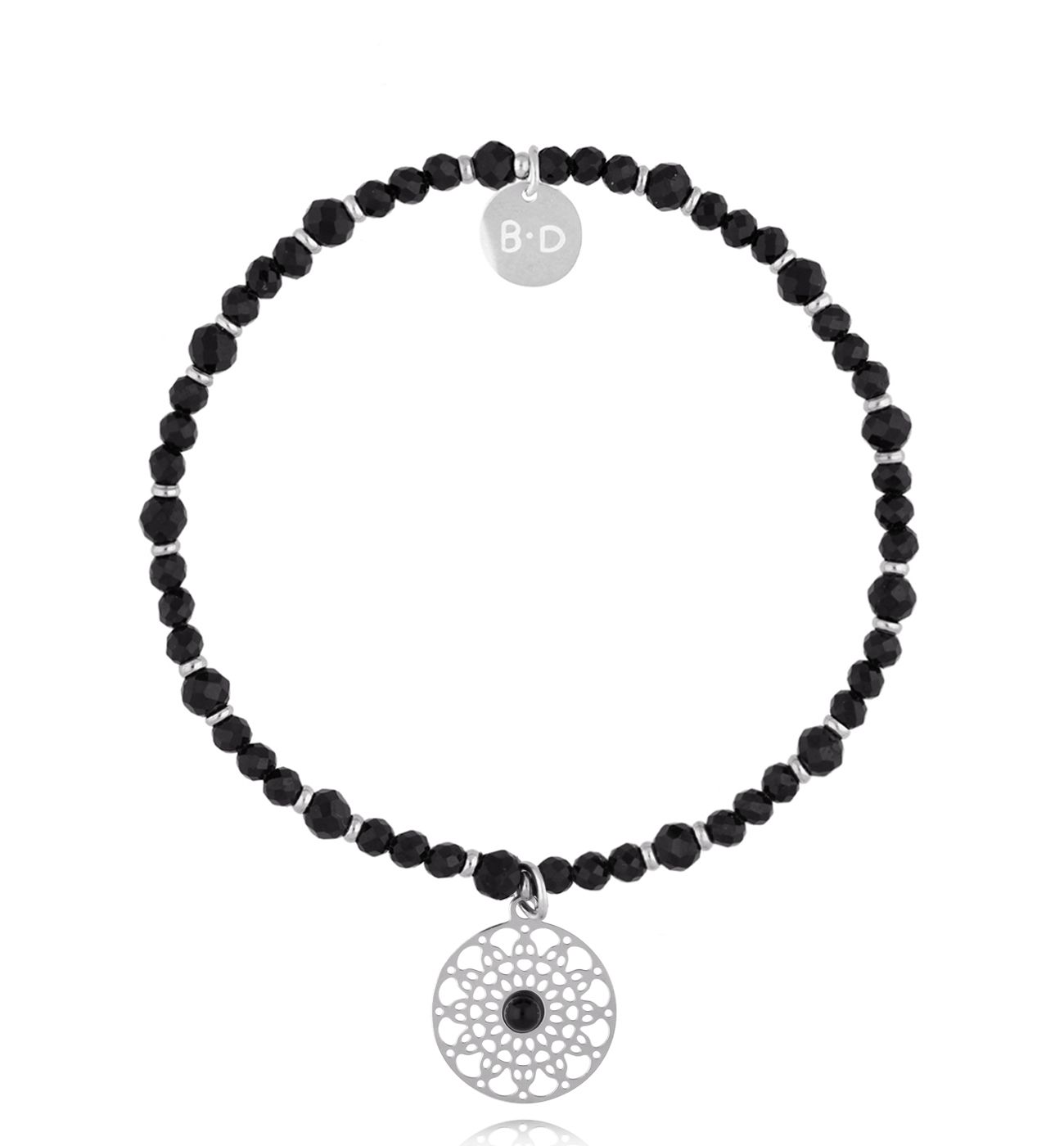 Bransoletka z czarnymi turmalinami Dark Harmony BTW2883