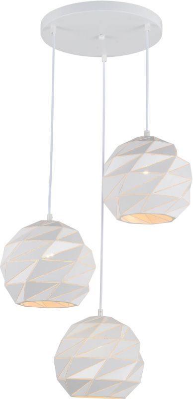 Lampa wisząca Palermo 3 x 40 W E27 biała
