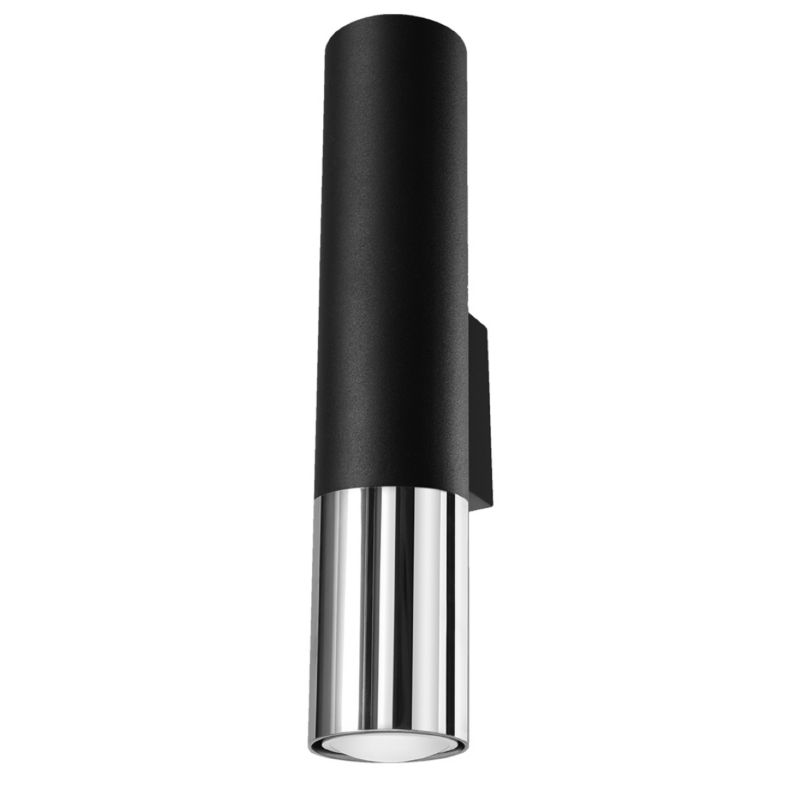 Kinkiet Sollux Lighting LOOPEZ czarny/chrom 1 szt.