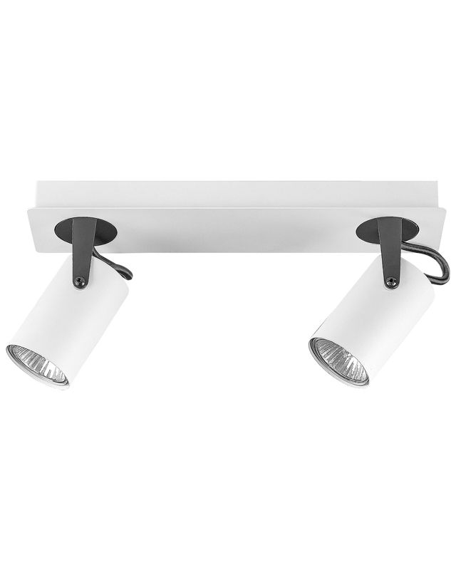 Lampa spot 2-punktowa Klip Regulowana Metal Biały 1szt.