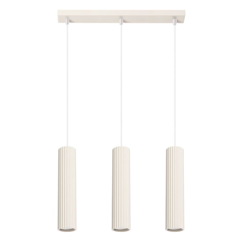 Lampa Wisząca Sollux Lighting KARBON 3L beżowy 1 szt.
