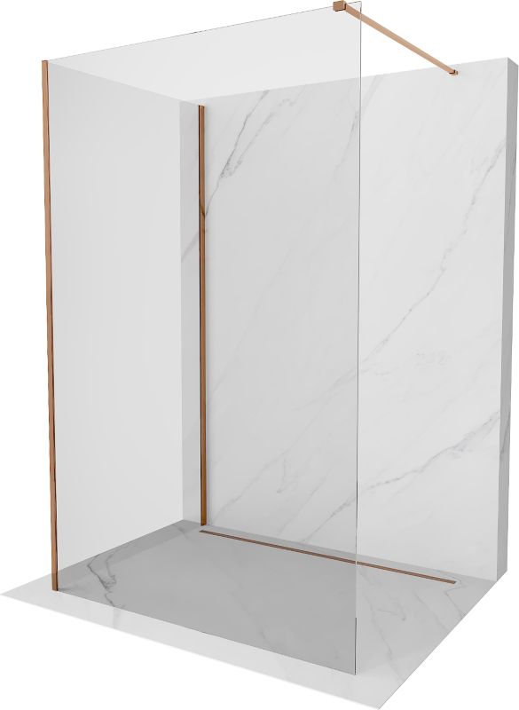 Ścianka prysznicowa walk-in Mexen Kioto różowe złoto 140x115 cm 800-140-212-60-00-115 1 szt.