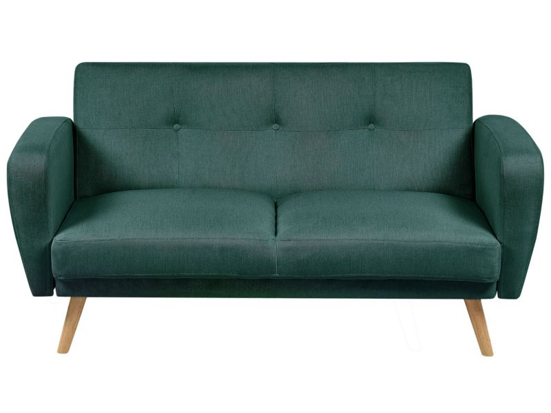 Sofa dwuosobowa Florli Ciemnozielony 1 szt.