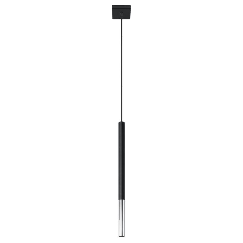 Lampa wisząca Sollux Lighting MOZAICA 1 czarny/chrom 1 szt.