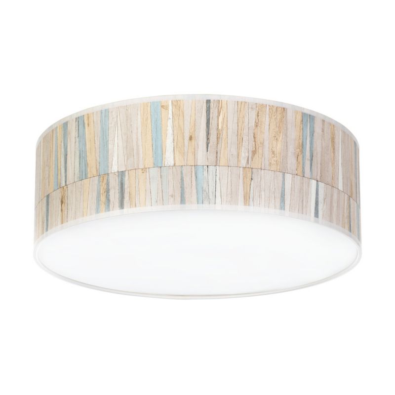 Lampa Sufitowa SPOT Light 3xE27 Max.25W Klasyczna Biel w Połączeniu z Wielokolorowym Abażurem, Polski Producent, 1 szt.