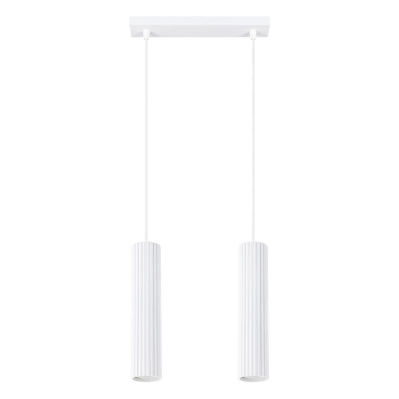 Lampa Wisząca Sollux Lighting KARBON 2 biały 1 szt.