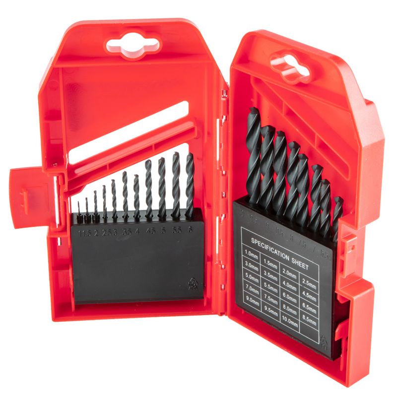 Wiertła do metalu Top Tools 1 mm do 10 mm 1 kpl.