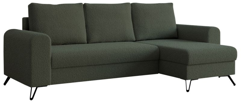 Narożnik MKS Meble HUGO L uniwersalny zielony boucle 1szt.
