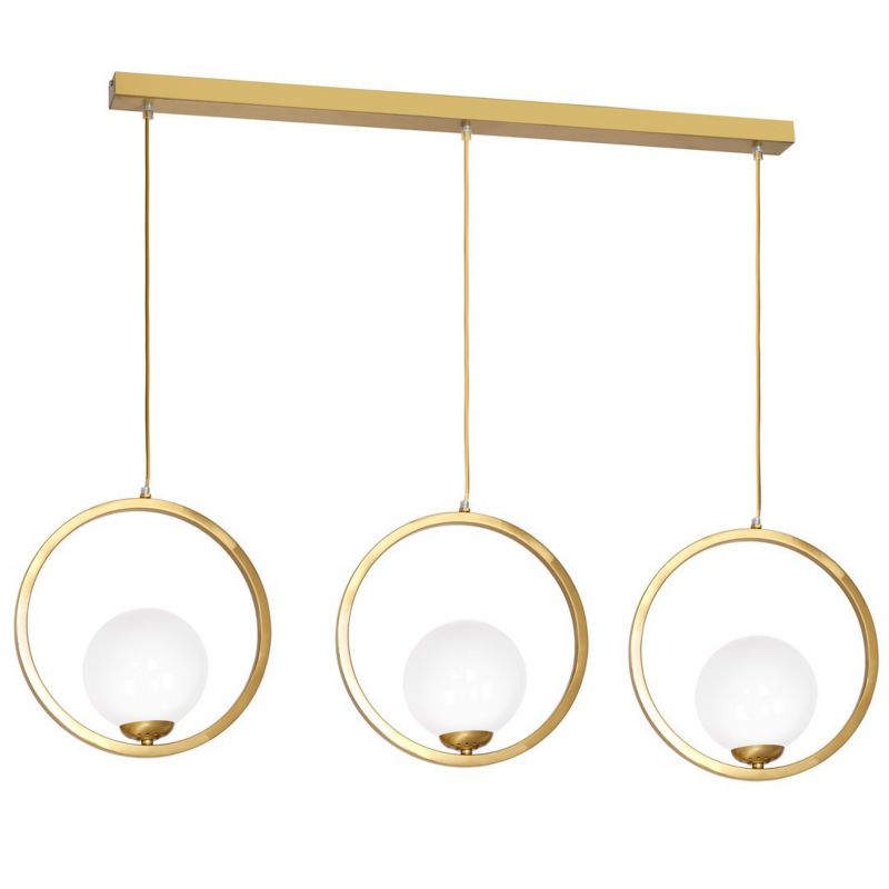 Lampa wisząca Milagro Vienna 3xE14 Złota Elegancja Wysokiej Jakości Metal Szkło 1 szt.