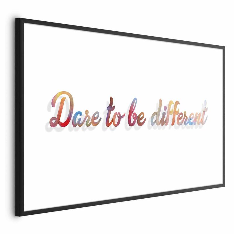 Plakat Artgeist Be different 90x60 cm z ramą czarną 1 szt