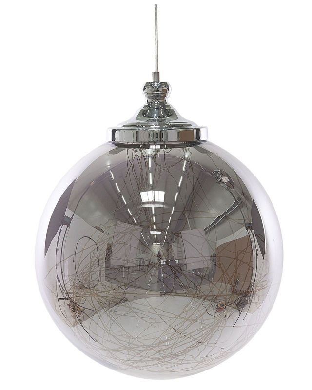 Lampa wisząca Beni Szkło Srebrny 1 szt.