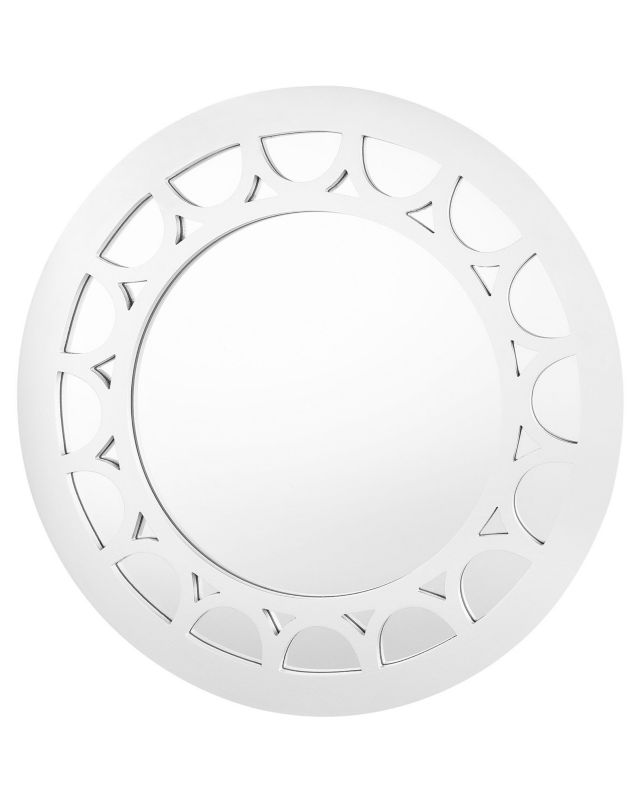 Lustro ścienne Lolif 80 cm 80 cm Srebrny 1 szt.