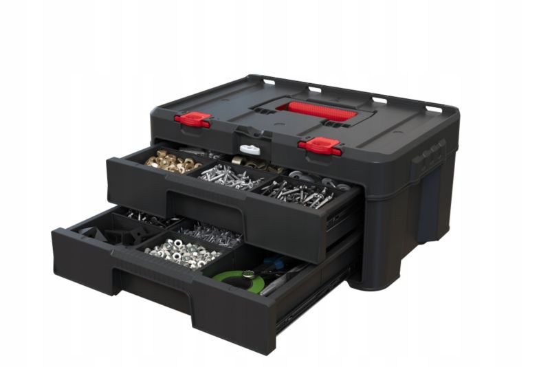 Skrzynka z 2 szufladami Keter Stack 'N' Roll