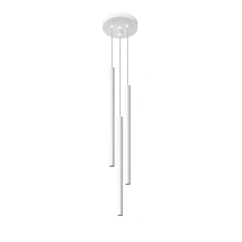 Lampa wisząca Sollux Lighting PASTELO 3P biała 1 szt.