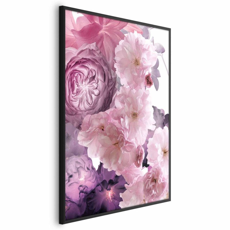 Plakat Artgeist Wachlarz kwiatów 40x60 cm z ramą czarną 1 szt