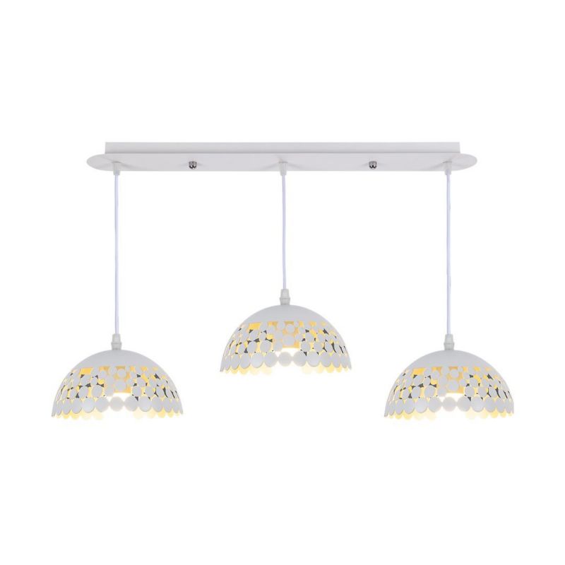 Lampa wisząca Milagro LISA WHITE 3xE27 elegancka biała 1 szt.