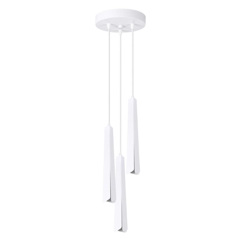 Lampa wisząca Sollux Lighting PRYSM 3P biała 1 szt.