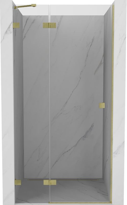Drzwi prysznicowe Mexen Lunar transparent złoty 75x200 cm 1 szt.