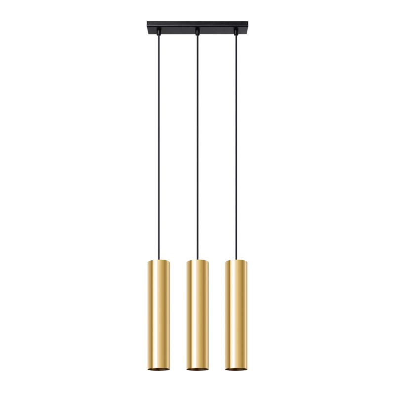 Lampa wisząca Sollux Lighting LAGOS 3 złoty połysk 1 szt.