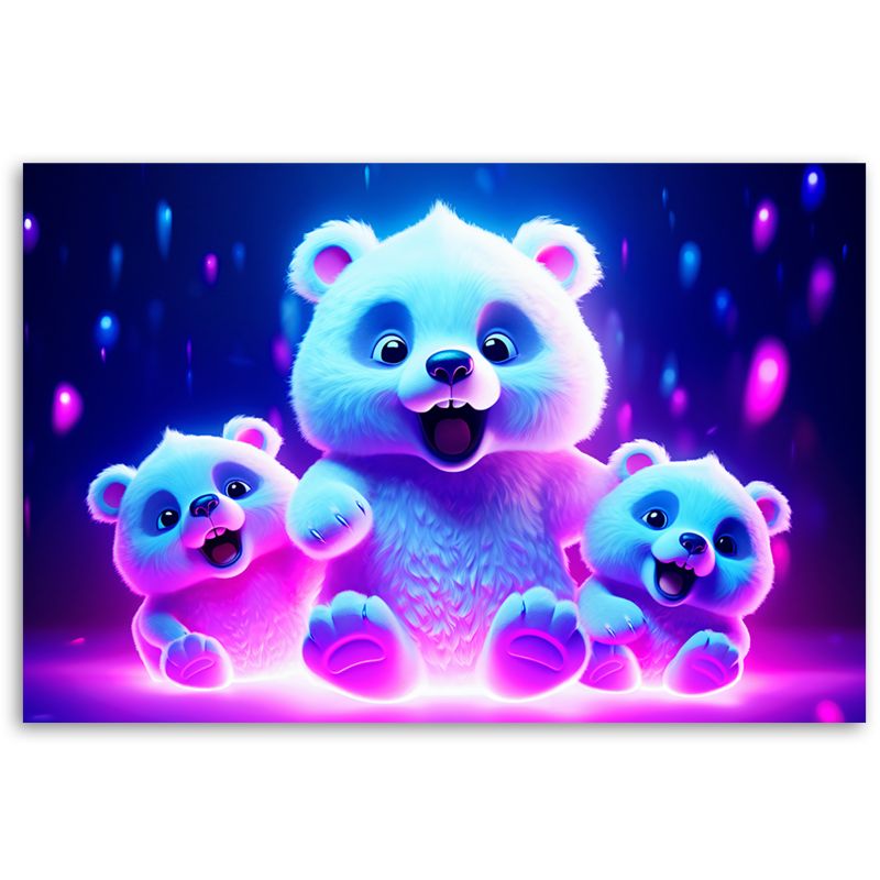Fototapeta Feeby Neonowe niedźwiadki 254x184 1 szt