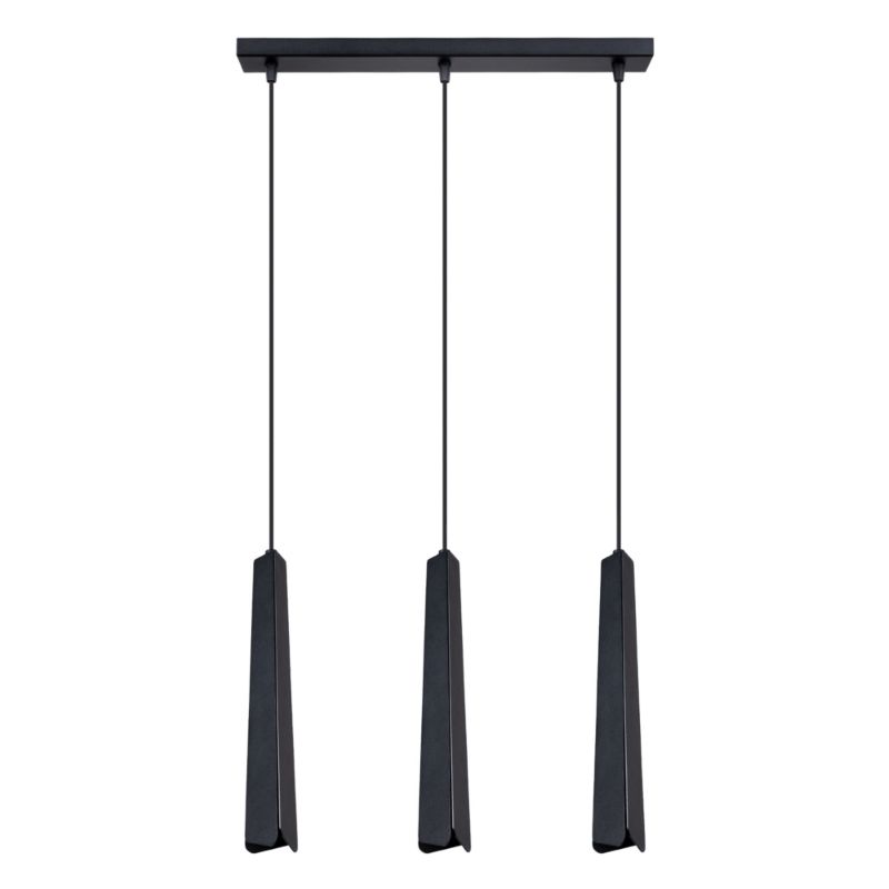 Lampa wisząca Sollux Lighting PRYSM 3L czarna 1 szt.