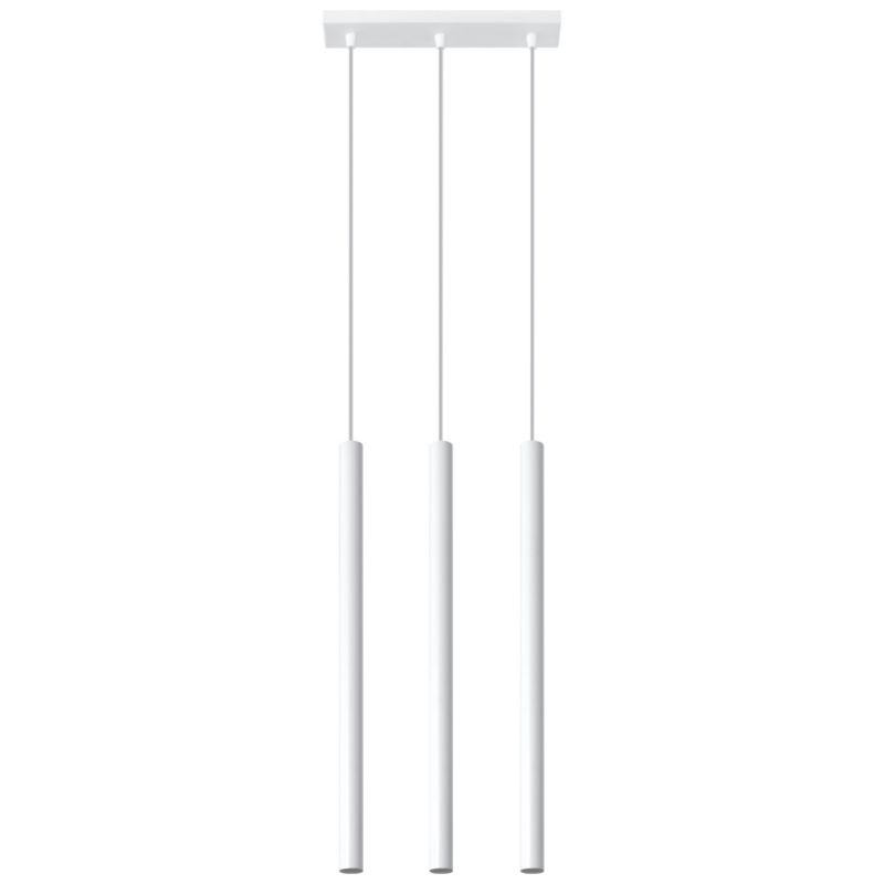 Lampa wisząca Sollux Lighting PASTELO 3 biała 1 szt.