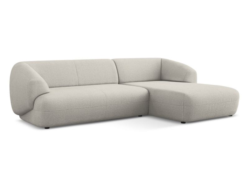 Narożnik prawostronny Makamii Moana z tkaniną boucle 280x156 cm beżowy 1 szt.
