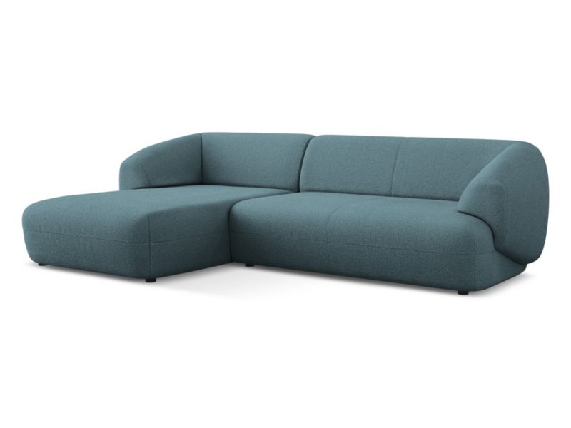 Narożnik lewostronny Makamii Moana z tkaniną boucle 280x156 cm jeans 1 szt.