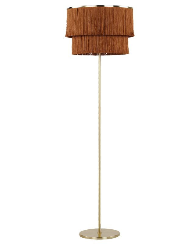 Lampa podłogowa Peristeri Metal Brązowy 1 szt.