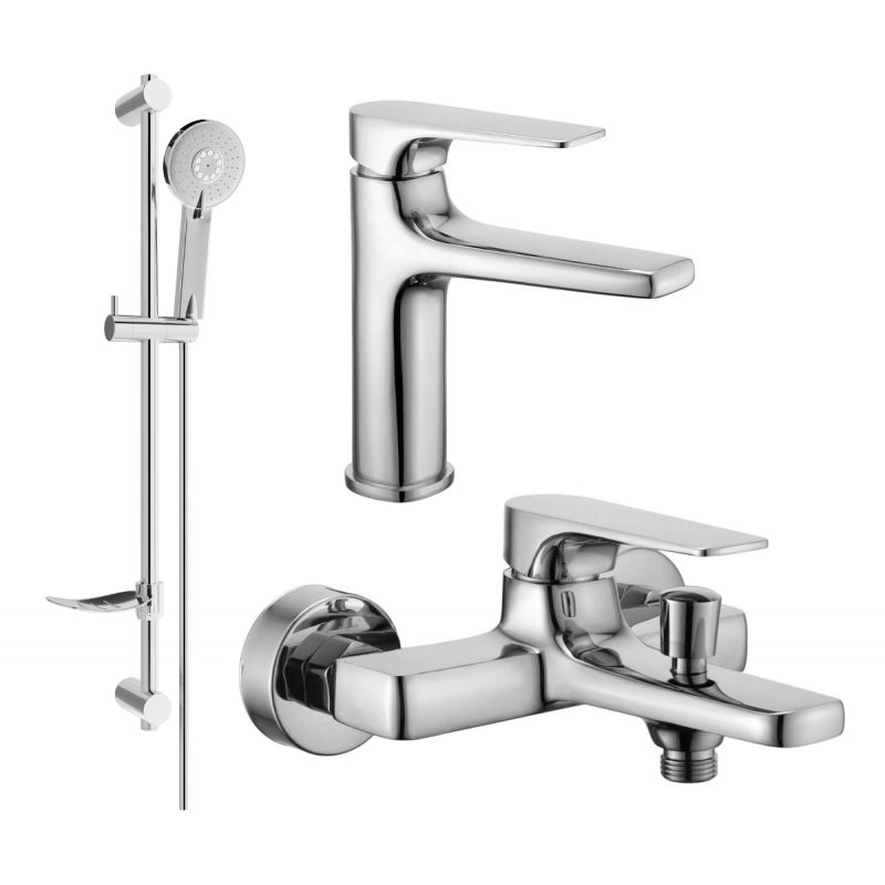 Zestaw wannowy Mexen Lynx chrom 745903DF40-00 1 szt.