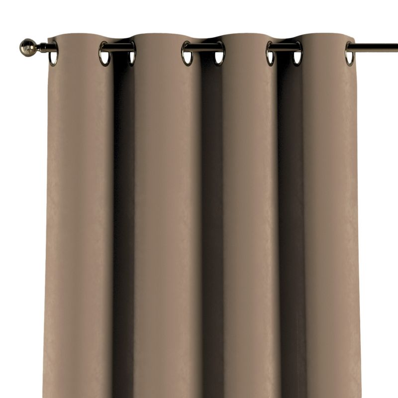 Zasłona na kółkach Dekoria 130x260 cm Velvet beżowy 1 szt.