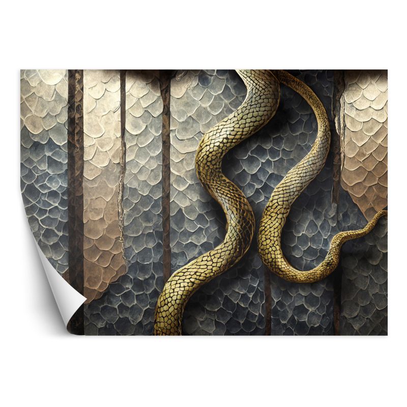 Fototapeta Feeby Gold Glamor Snake 350x245 1 szt