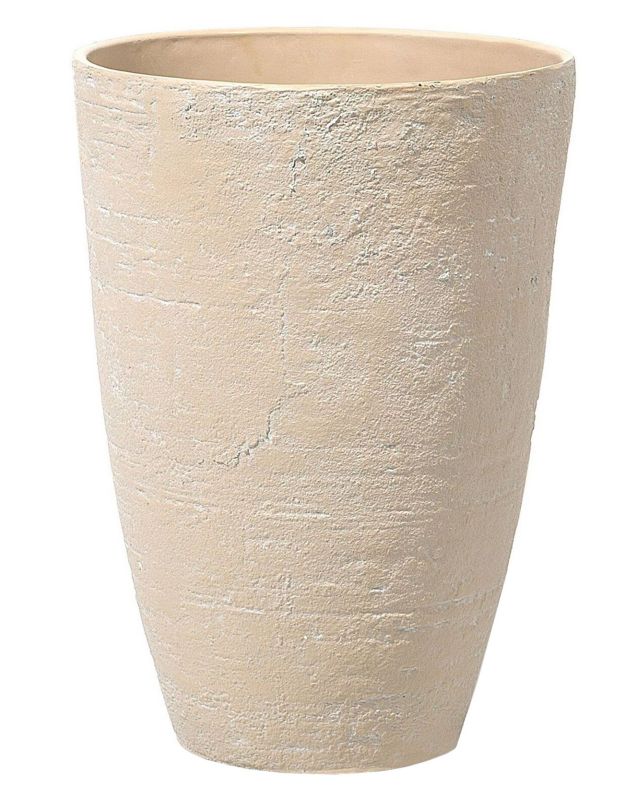 Doniczka okrągła 43 x 43 x 60 cm beżowa Camia 1 szt.