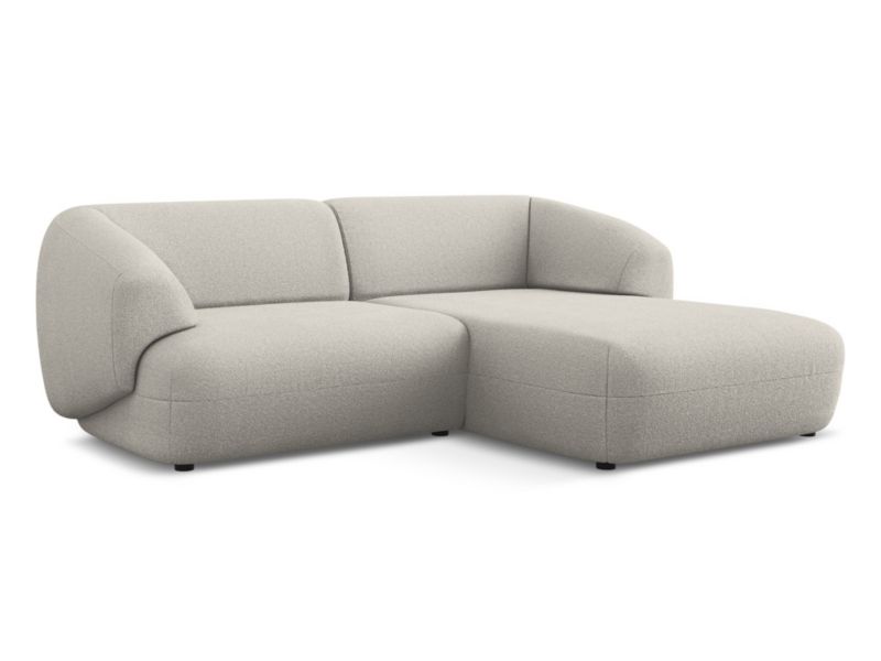 Narożnik prawostronny Makamii Moana z tkaniną boucle 230x98 cm beżowy 1 szt.