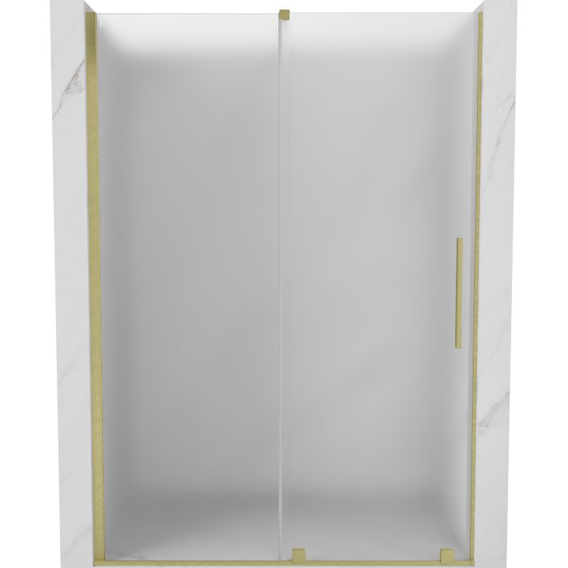 Drzwi prysznicowe Mexen Velar złoty szczotkowany 140x200 cm 1 szt.