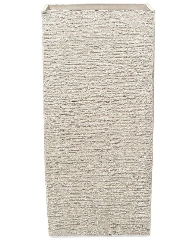 Doniczka 40 x 40 x 81 cm beżowa Gaza 1 szt.