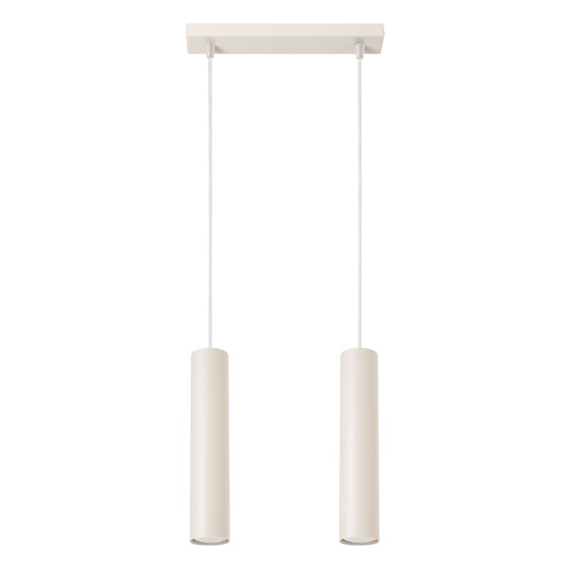 Lampa Wisząca Sollux Lighting LAGOS 2 beżowa 1 szt.