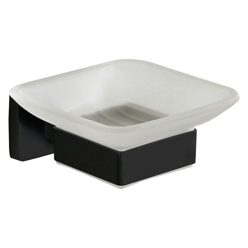 Mydelniczka ścienna Mexen Asis czarna 10,2x5,2 cm 1 szt.