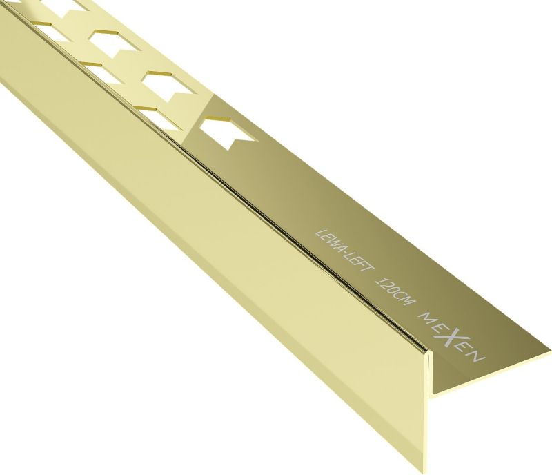 Listwa spadkowa podłogowa Mexen Line-B złota 120 cm 1 szt.