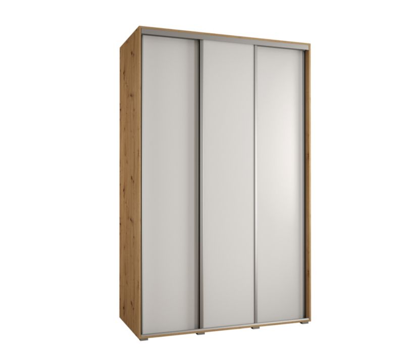 Szafa przesuwna Abiks DAVOS 1 wysoka szer.150cm artisan/biały/srebrny 1szt.