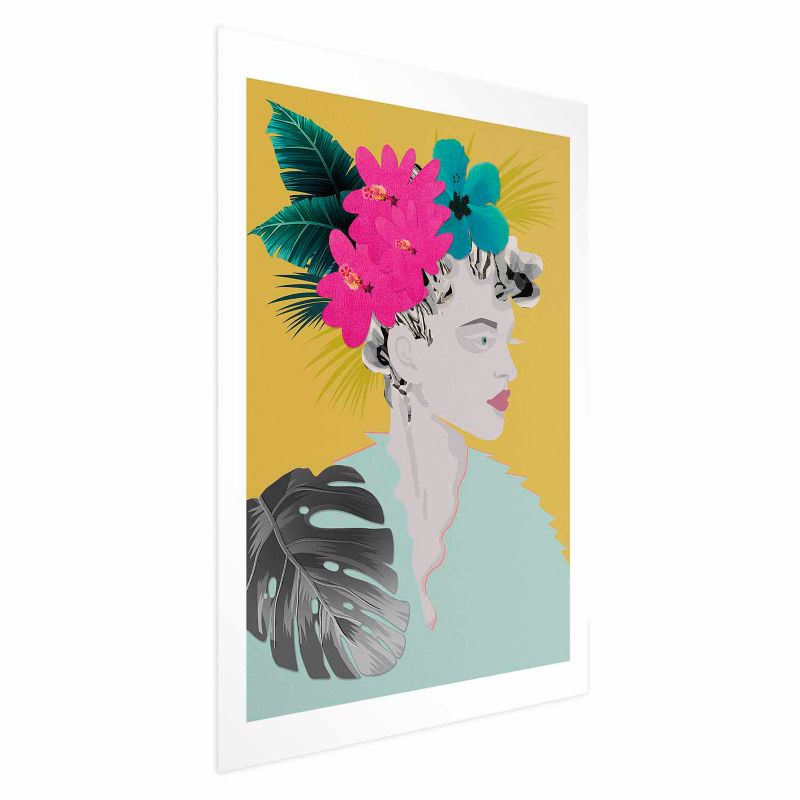 Plakat Artgeist Kwiaty we włosach 40x60 cm bez ramy 1 szt