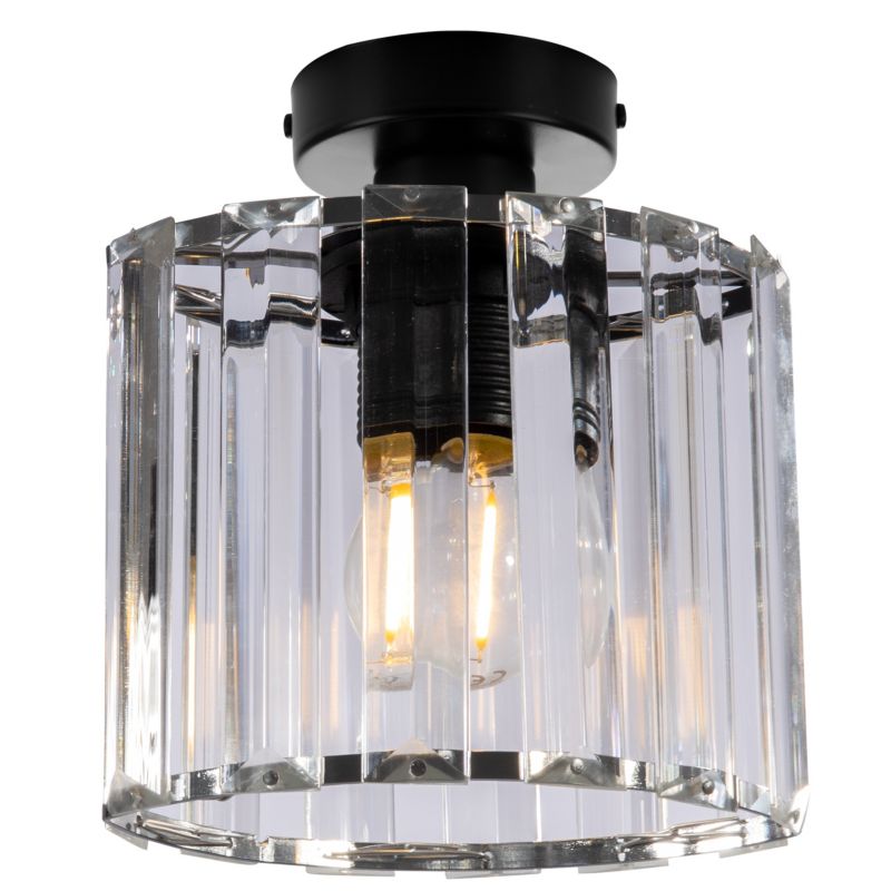 Lampa sufitowa wisząca Light Home LH Holdi 1x E27 60W klosz szkło 1szt.